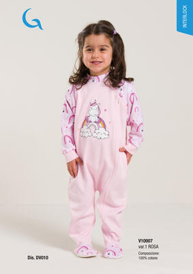 PIGIAMA TUTONE NEONATA M/L V10007 Tellini S.R.L. Velkoobchodní oblečení